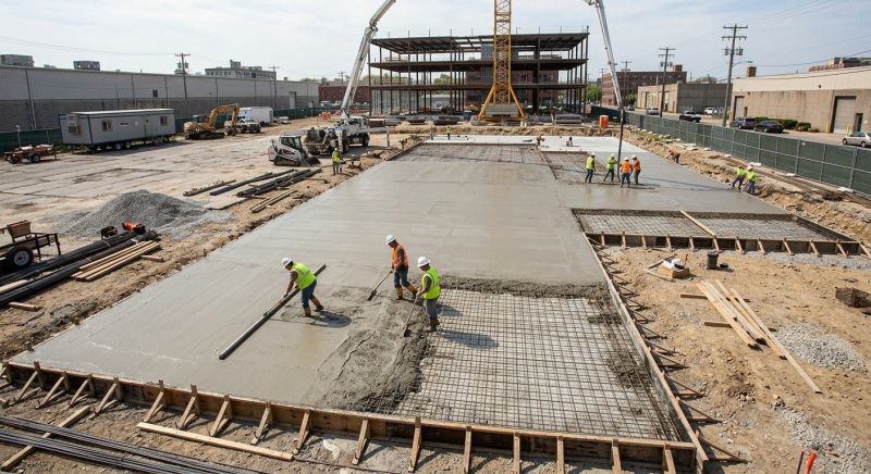 Commercial Slab Installation in Fargo, ND